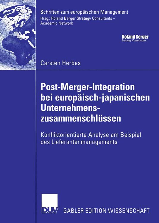 Produktbild: Post-Merger-Integration bei europ&auml;isch-japanischen Unternehmenszusammenschl&uuml;ssen