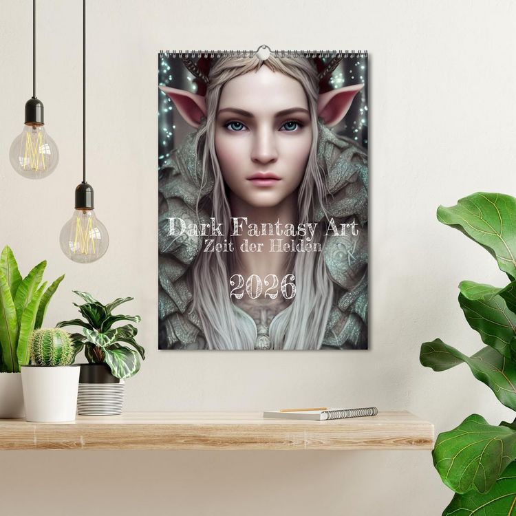 Produktbild: Dark Fantasy Art - Zeit der Helden (Wandkalender 2026 DIN A3 hoch), CALVENDO Monatskalender