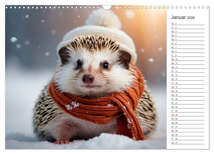 Produktbild: Stachelstars (Wandkalender 2026 DIN A3 quer), CALVENDO Monatskalender