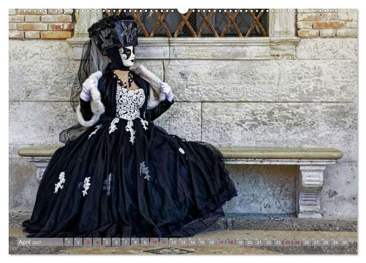 Produktbild: neunziggrad I photoart: der karneval von venedig (Wandkalender 2027 DIN A2 quer), CALVENDO Monatskalender