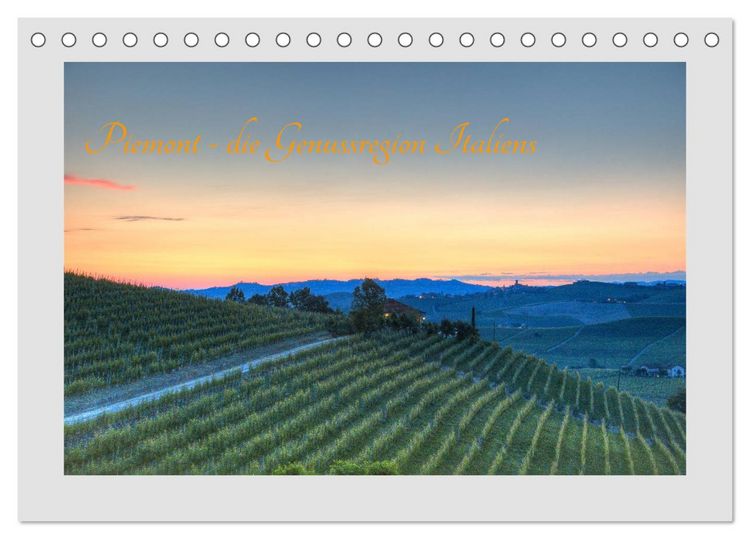 Produktbild: Piemont - die Genussregion Italiens (Tischkalender 2026 DIN A5 quer), CALVENDO Monatskalender