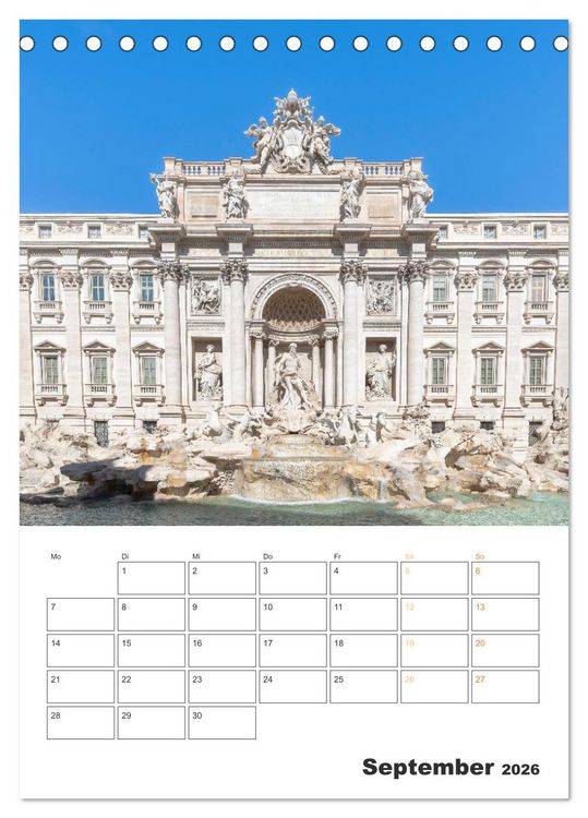 Produktbild: Rom - Kunst, Kultur und Geschichte (Tischkalender 2026 DIN A5 hoch), CALVENDO Monatskalender