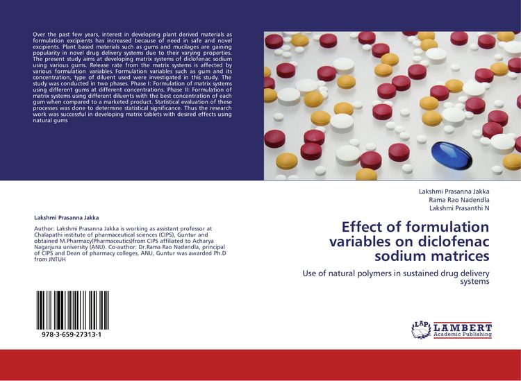 Produktbild: Effect of formulation variables on diclofenac sodium matrices