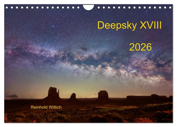 Produktbild: Deepsky XVIII (Wandkalender 2026 DIN A4 quer), CALVENDO Monatskalender