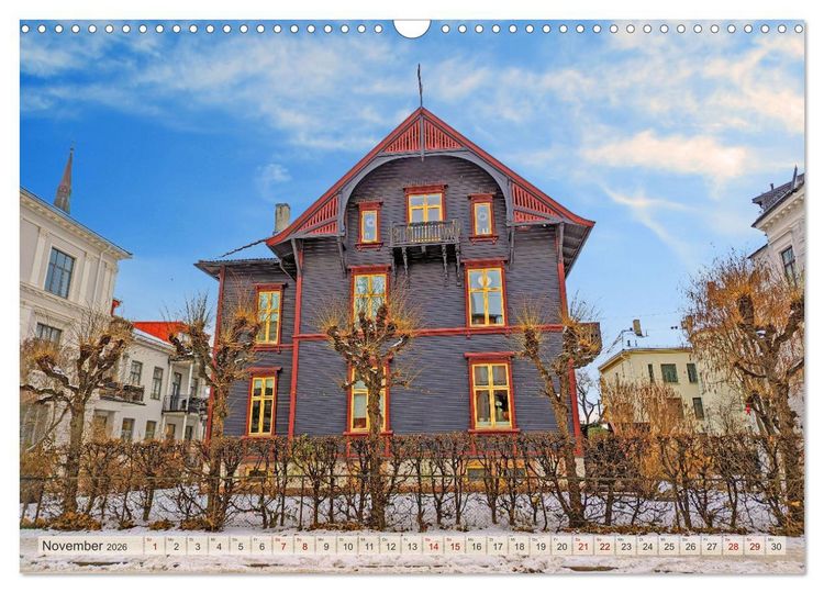 Produktbild: Winterliches Oslo (Wandkalender 2026 DIN A3 quer), CALVENDO Monatskalender