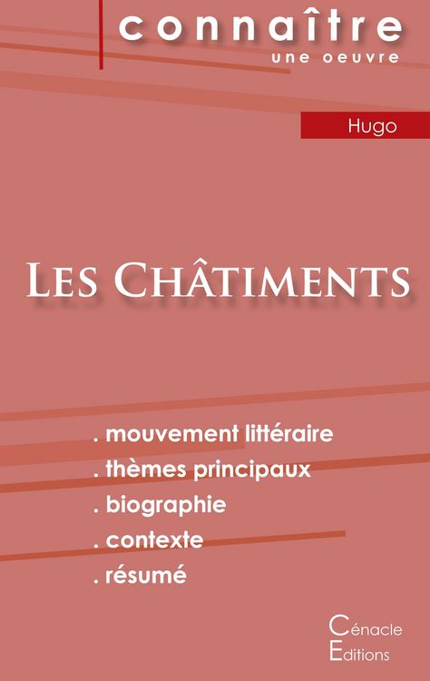 Produktbild: Fiche de lecture Les Ch&acirc;timents de Victor Hugo (Analyse litt&eacute;raire de r&eacute;f&eacute;rence et r&eacute;sum&eacute; complet)
