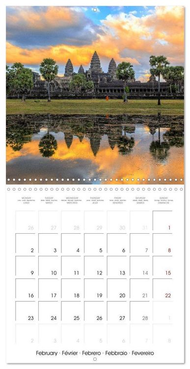 Produktbild: CAMBODIA Amazing Planet (Wall Calendar 2026 12 &times; 12 Inch) CALVENDO 12 Month Wall Calendar