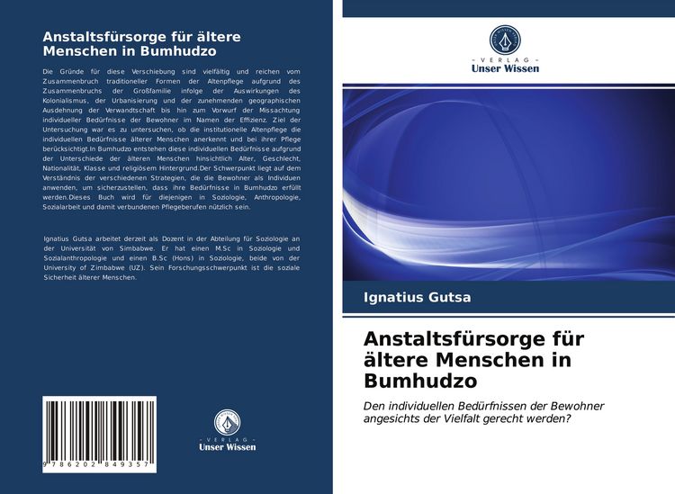 Produktbild: Anstaltsf&uuml;rsorge f&uuml;r &auml;ltere Menschen in Bumhudzo