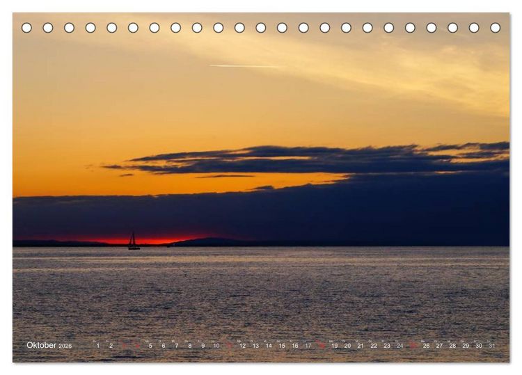 Produktbild: Bodensee zur blauen Stunde (Tischkalender 2026 DIN A5 quer), CALVENDO Monatskalender