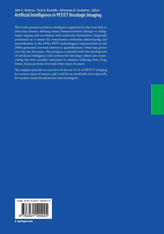 Produktbild: Artificial Intelligence in PET/CT Oncologic Imaging