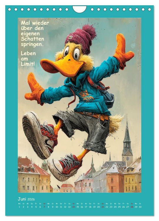 Produktbild: Quack Attacke. Enten au&szlig;er Kontrolle (Wandkalender 2026 DIN A4 hoch), CALVENDO Monatskalender