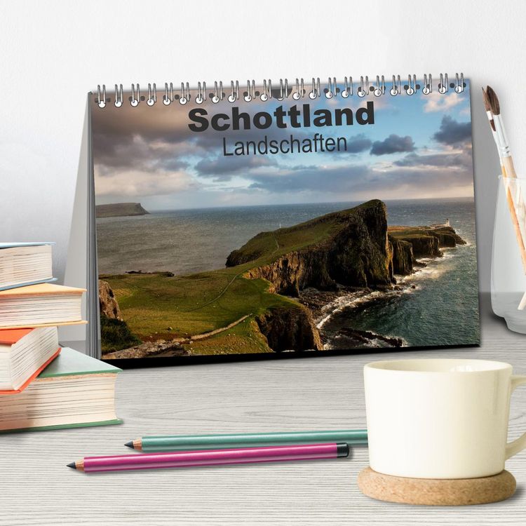 Produktbild: Schottland Landschaften (Tischkalender 2026 DIN A5 quer), CALVENDO Monatskalender