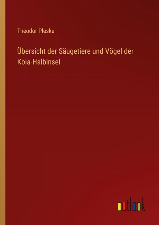 Produktbild: &Uuml;bersicht der S&auml;ugetiere und V&ouml;gel der Kola-Halbinsel