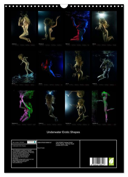Produktbild: Underwater Erotic Shapes (Wall Calendar 2026 DIN A3 portrait), CALVENDO 12 Month Wall Calendar