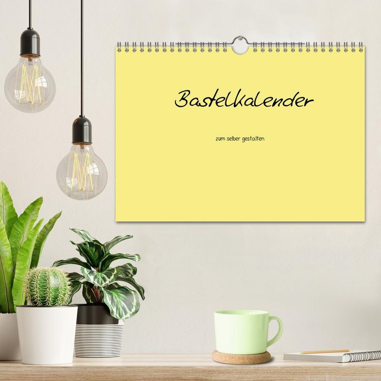 Produktbild: Bastelkalender - Gelb (Wandkalender 2026 DIN A4 quer), CALVENDO Monatskalender