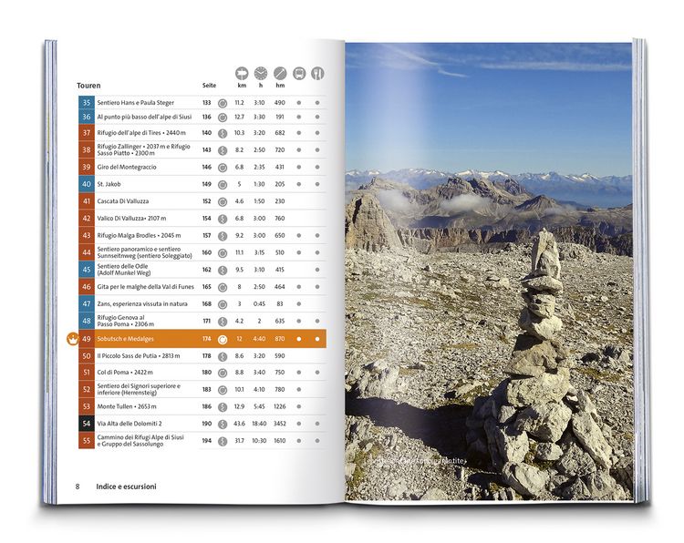 Produktbild: KOMPASS guida escursionistica Val Gardena, Val di Funes, Alpe di Siusi, 55 itinerari