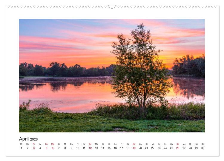 Produktbild: Kasseler Landschaften (hochwertiger Premium Wandkalender 2026 DIN A2 quer), Kunstdruck in Hochglanz