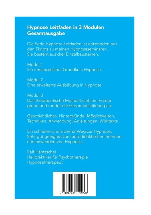 Produktbild: Hypnose Leitfaden in 3 Modulen