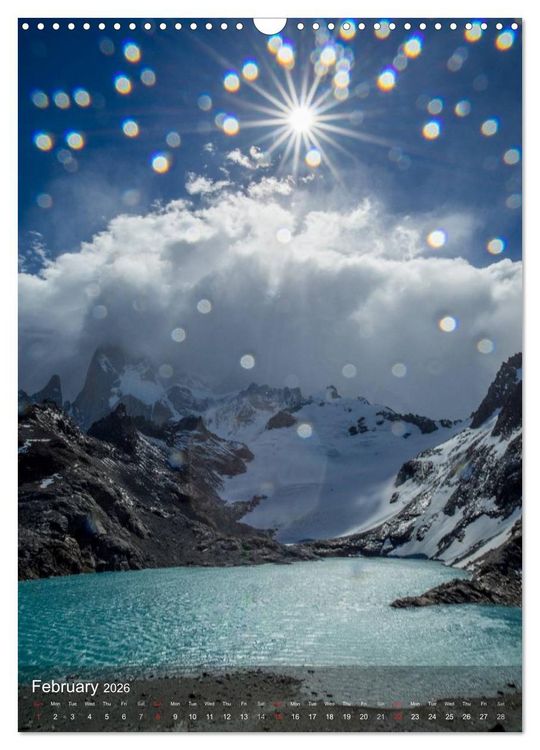 Produktbild: Majestic Mountains Cerro Torre & Fitzroy Patagonia / UK-Version (Wall Calendar 2026 DIN A3 portrait), CALVENDO 12 Month Wall Calendar