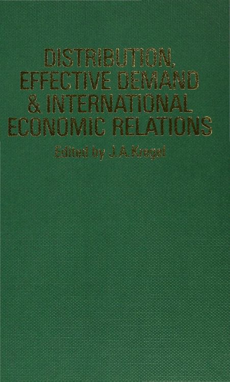 Produktbild: Distribution, Effective Demand and International Economic Relations