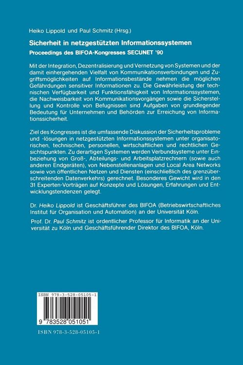 Produktbild: Sicherheit in netzgest&uuml;tzten Informationssystemen