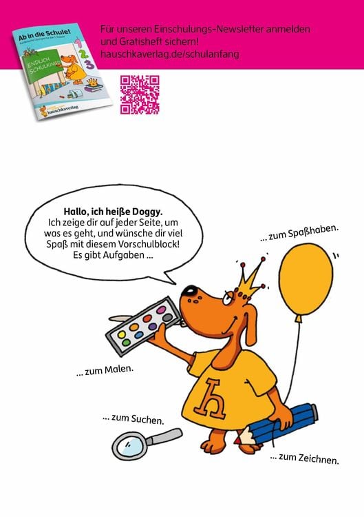 Produktbild: Vorschulblock ab 5 Jahre für Junge und Mädchen - Konzentration und Wahrnehmung