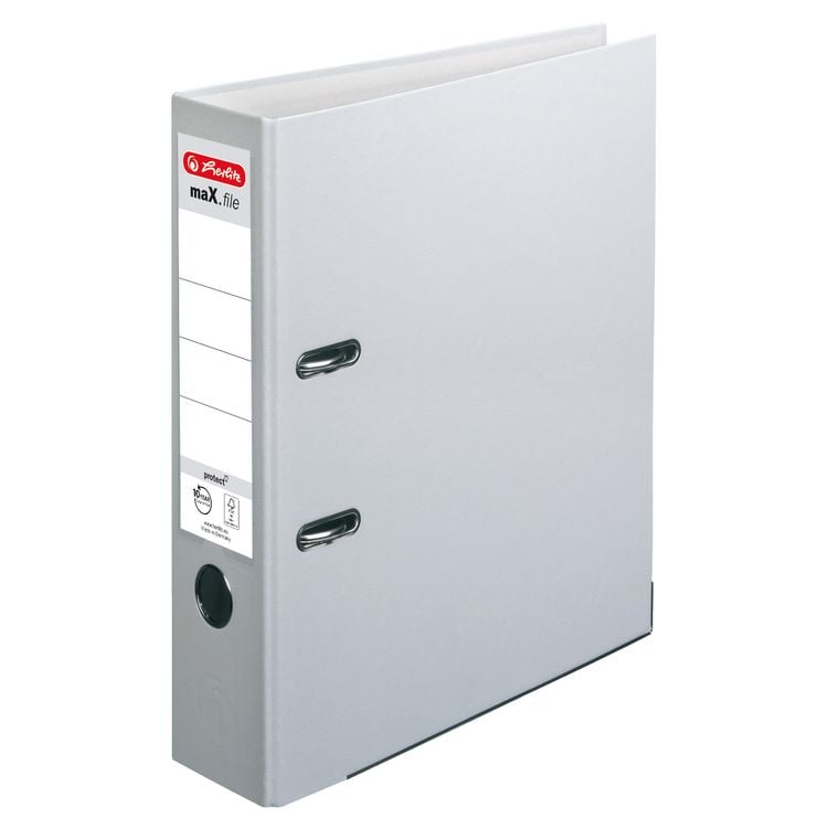 Produktbild: Herlitz Ordner maX.file protect A4 8cm grau