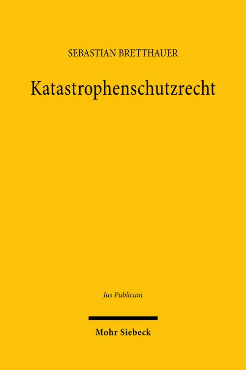 Produktbild: Katastrophenschutzrecht
