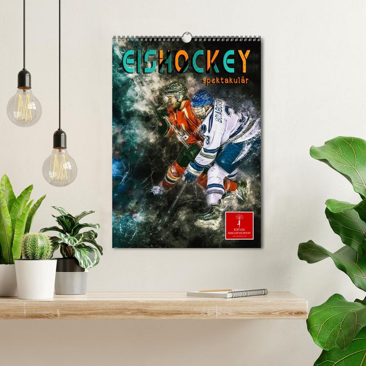 Produktbild: Eishockey spektakul&auml;r (Wandkalender 2026 DIN A3 hoch), CALVENDO Monatskalender