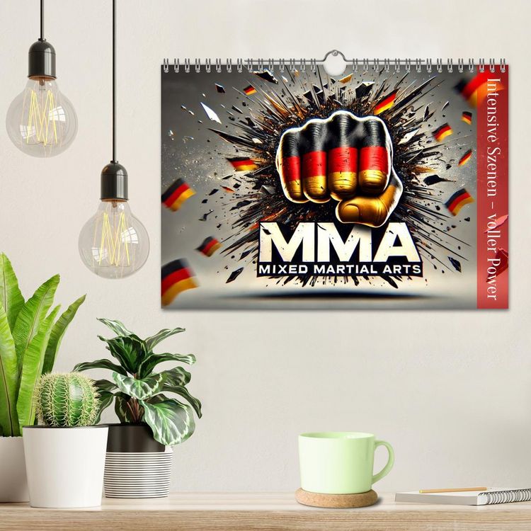Produktbild: MMA Germany - Mixed Martial Arts Power (Wandkalender 2026 DIN A4 quer), CALVENDO Monatskalender