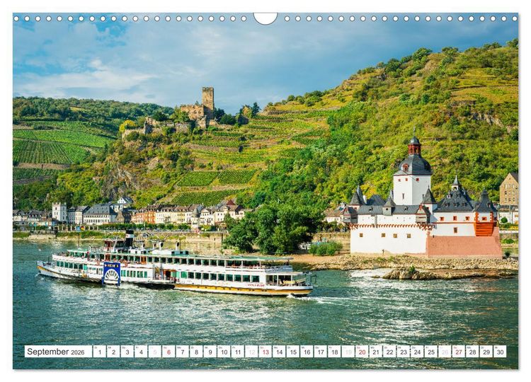 Produktbild: Kaub - Romantische Stadt am Rhein (Wandkalender 2026 DIN A3 quer), CALVENDO Monatskalender