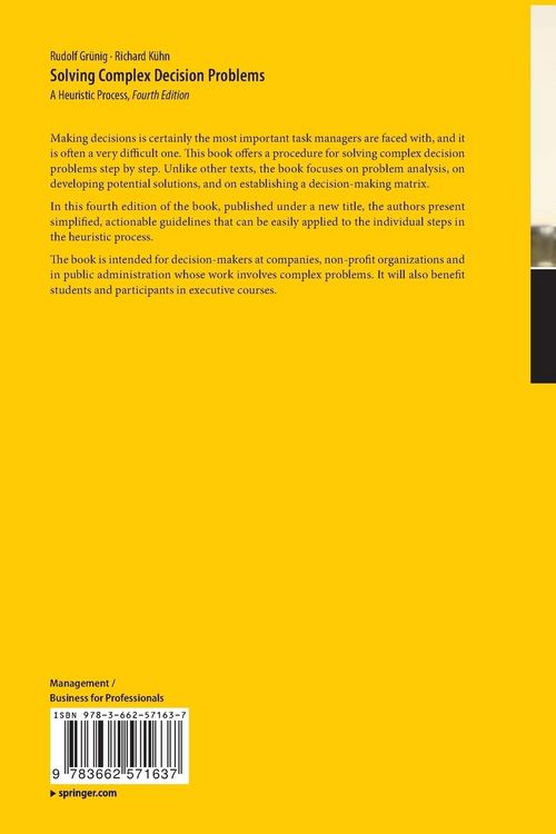 Produktbild: Solving Complex Decision Problems