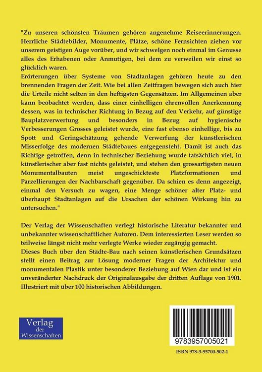 Produktbild: Der St&auml;dte-Bau nach seinen k&uuml;nstlerischen Grunds&auml;tzen