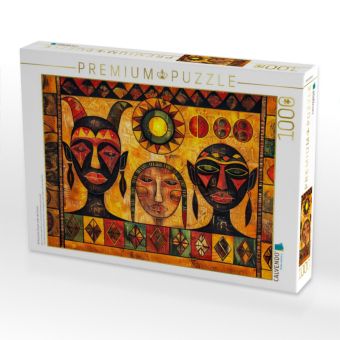 Produktbild: CALVENDO Puzzle Afrikanische Frauen unter der Sonne | 1000 Teile Lege-Gr&ouml;&szlig;e 64x48cm Foto-Puzzle f&uuml;r gl&uuml;ckliche Stunden