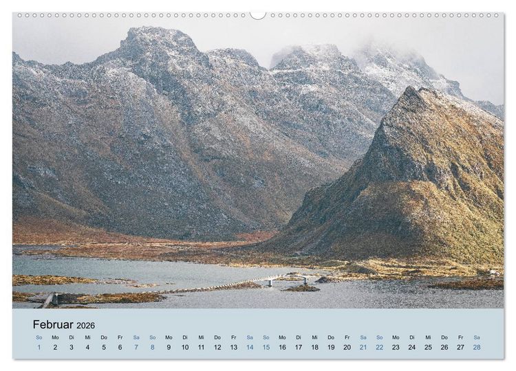 Produktbild: Naturgewalt Norwegen (Wandkalender 2026 DIN A2 quer), CALVENDO Monatskalender