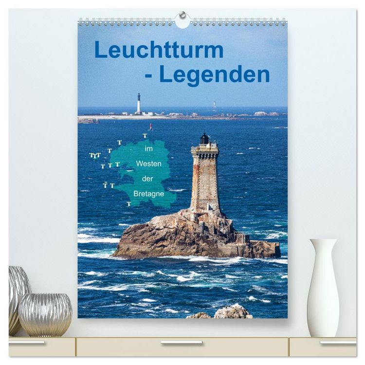 Produktbild: Leuchtturm-Legenden im Westen der Bretagne (hochwertiger Premium Wandkalender 2026 DIN A2 hoch), Kunstdruck in Hochglanz