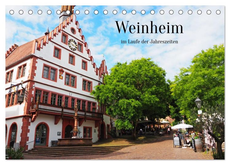 Produktbild: Weinheim im Laufe der Jahreszeiten (Tischkalender 2026 DIN A5 quer), CALVENDO Monatskalender