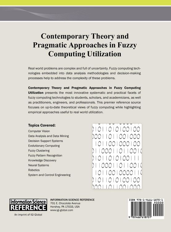 Produktbild: Contemporary Theory and Pragmatic Approaches in Fuzzy Computing Utilization