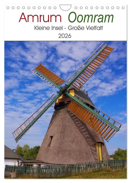 Produktbild: Amrum - Oomram, Kleine Insel - Gro&szlig;e Vielfalt (Wandkalender 2026 DIN A4 hoch), CALVENDO Monatskalender