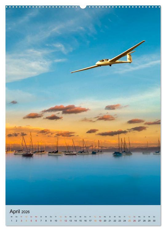 Produktbild: Segelfliegen - einfach Spa&szlig; (hochwertiger Premium Wandkalender 2026 DIN A2 hoch), Kunstdruck in Hochglanz