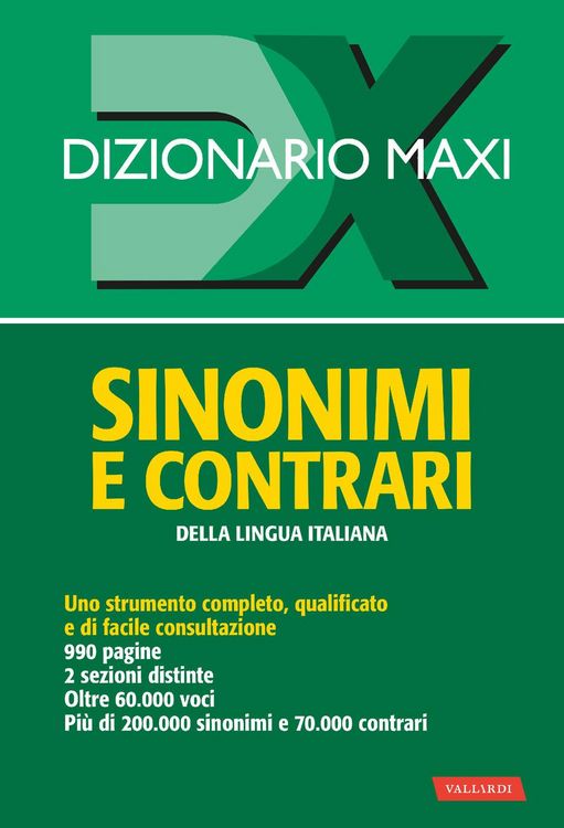Produktbild: Dizionario sinonimi e contrari della lingua italiana