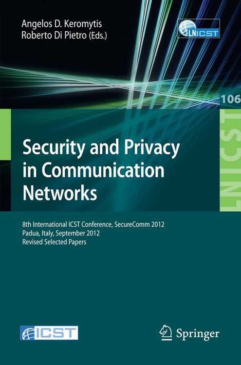Produktbild: Security and Privacy in Communication Networks