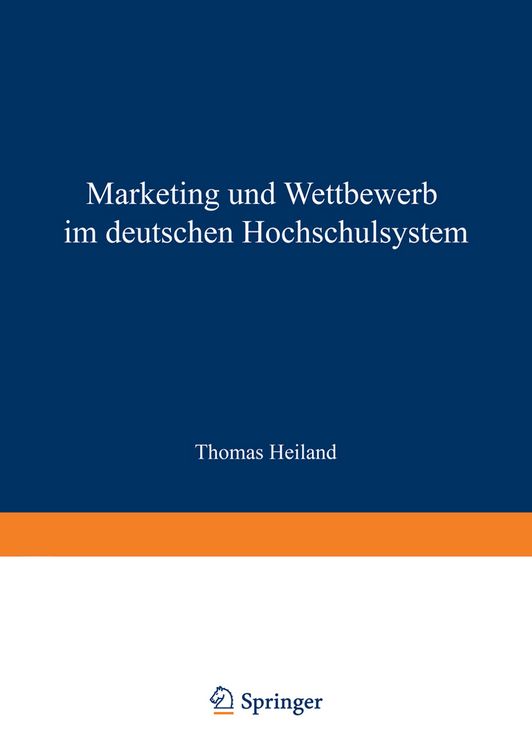 Produktbild: Marketing und Wettbewerb im deutschen Hochschulsystem