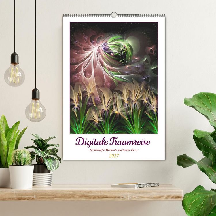 Produktbild: Digitale Traumreise (Wandkalender 2027 DIN A2 hoch), CALVENDO Monatskalender