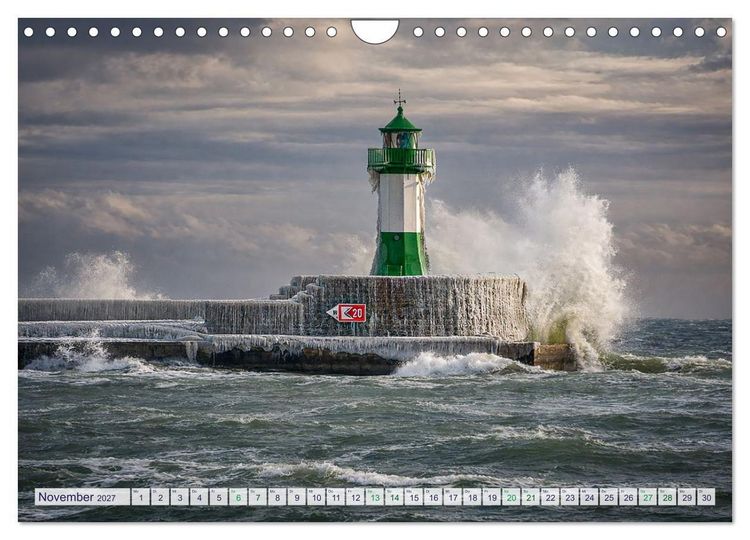 Produktbild: Inseltr&auml;ume R&uuml;gen &ndash; 12 Monate pure Ostsee-Magie (Wandkalender 2027 DIN A4 quer), CALVENDO Monatskalender