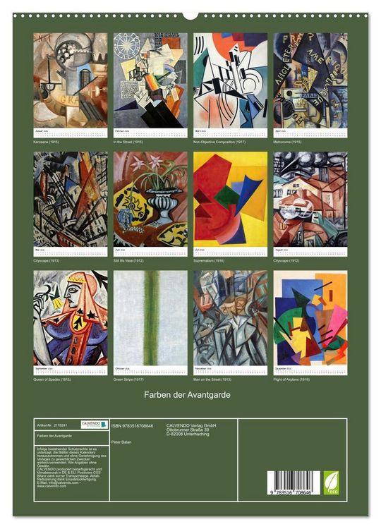 Produktbild: Farben der Avantgarde (hochwertiger Premium Wandkalender 2026 DIN A2 hoch), Kunstdruck in Hochglanz