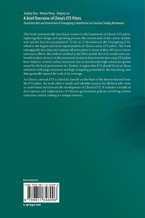 Produktbild: A Brief Overview of China&rsquo;s ETS Pilots