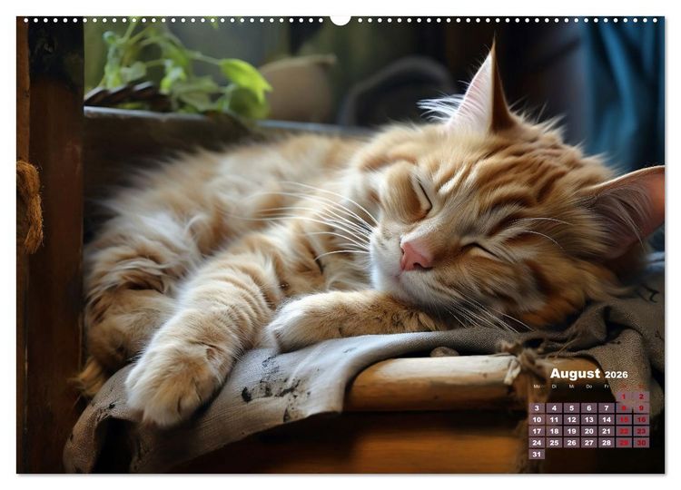 Produktbild: Wenn sie schlafen... (hochwertiger Premium Wandkalender 2026 DIN A2 quer), Kunstdruck in Hochglanz