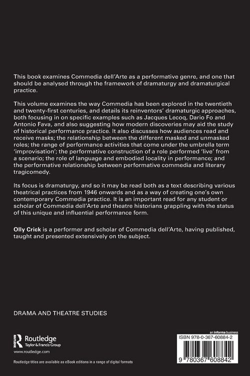 Produktbild: The Dramaturgy of Commedia dell'Arte