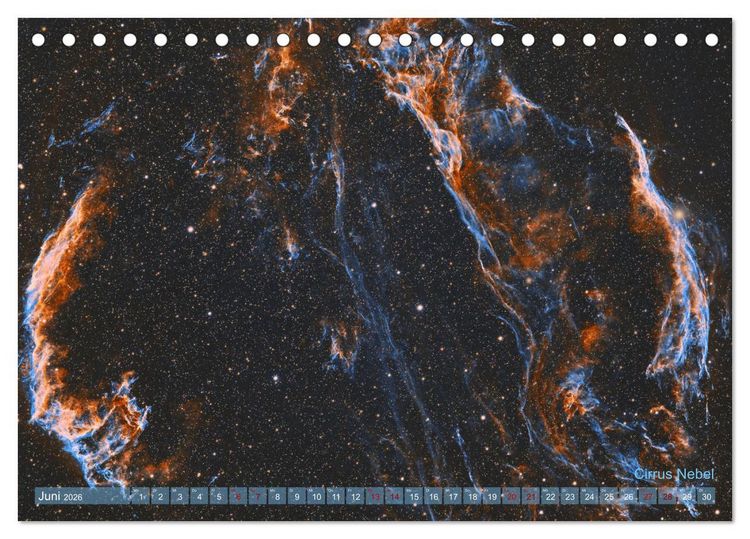 Produktbild: Deep Sky Kalender (Tischkalender 2026 DIN A5 quer), CALVENDO Monatskalender